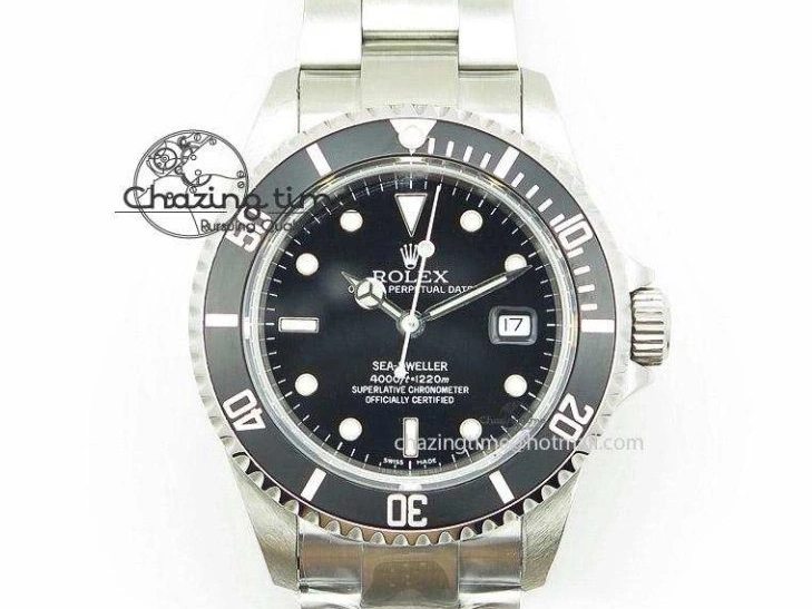 Black RG A3165 Dial Leather Date On Stick Best Edition Strap VF Cellini Markers Black 0708